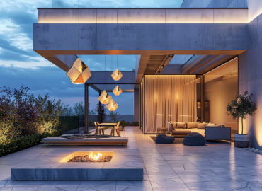 Jak urządzić taras w stylu minimalistycznym z eleganckimi lampami?
