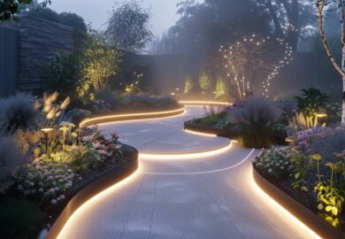 Poradnik: jakie oświetlenie LED wybrać do ogrodów o nieregularnym kształcie?