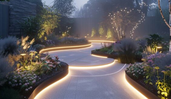 Poradnik: jakie oświetlenie LED wybrać do ogrodów o nieregularnym kształcie?