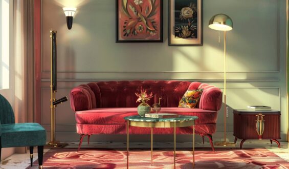 10 inspiracji na urządzenie salonu w stylu vintage z jasnymi kolorami.