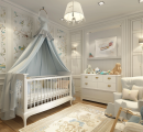 10 inspiracji na urządzenie pokoju dla niemowląt.