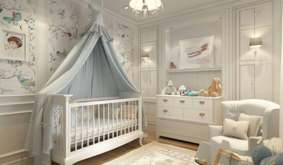 10 inspiracji na urządzenie pokoju dla niemowląt.