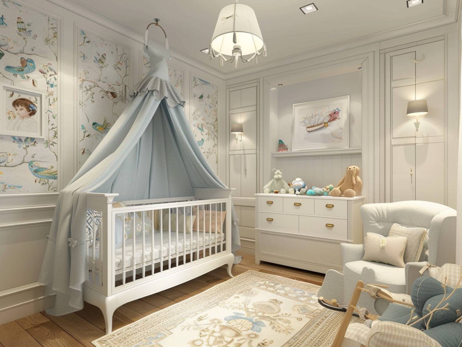 10 inspiracji na urządzenie pokoju dla niemowląt.