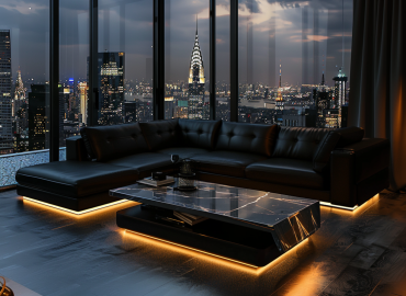 Jak stworzyć elegancką przestrzeń z narożnikiem skórzanym?