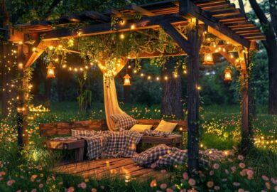 Jakie lampy ogrodowe najlepiej podkreślą piękno altan w stylu rustykalnym?