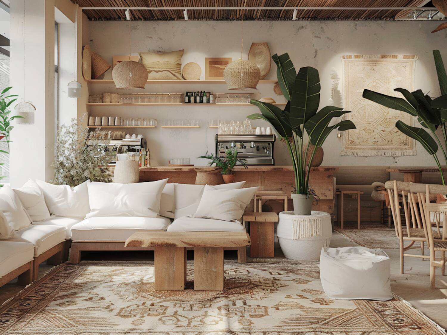 Jakie są najważniejsze cechy mebli w stylu boho do kawiarni?