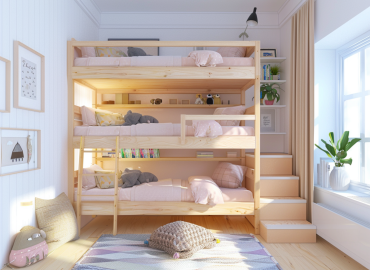 Ranking: Najlepsze łóżka piętrowe wykonane z drewna z recyklingu na 2025 rok.