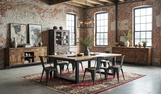 Jak dopasować meble rustykalne do przestrzeni w stylu loftowym? Poradnik