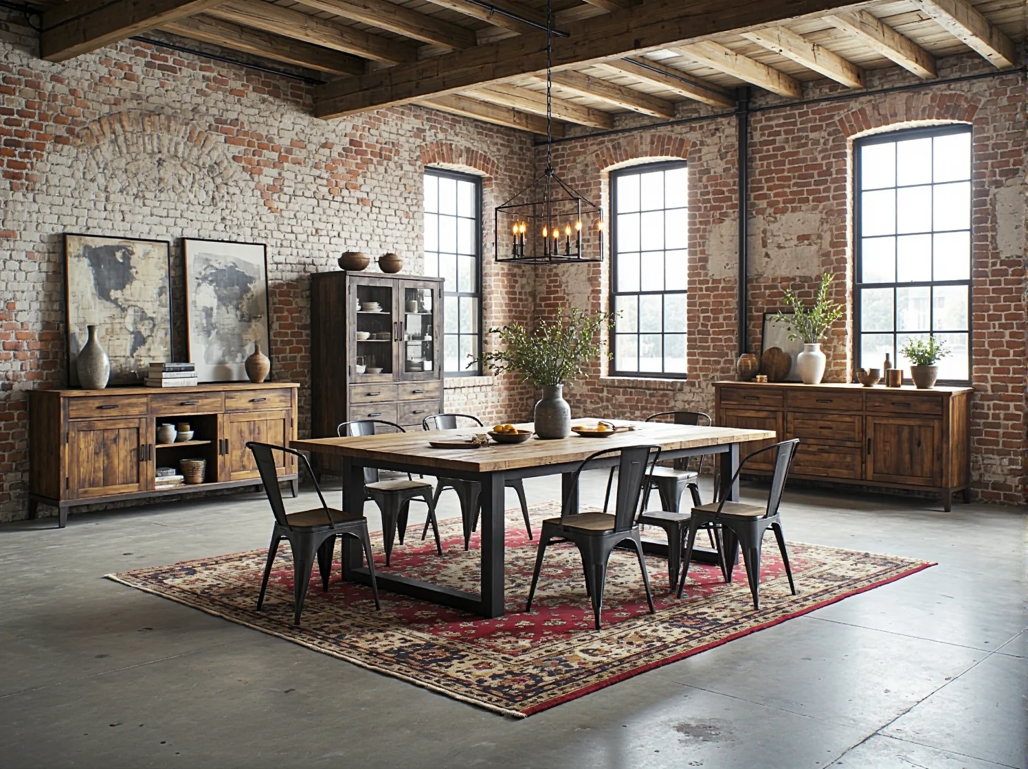 Jak dopasować meble rustykalne do przestrzeni w stylu loftowym? Poradnik