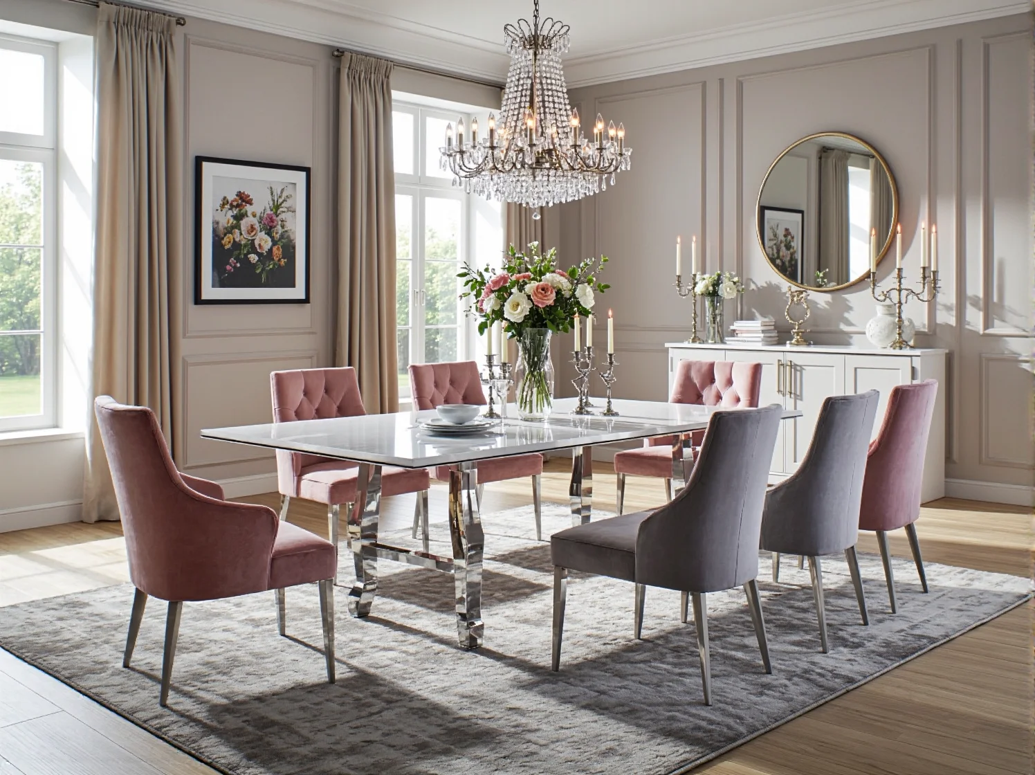 Poradnik: Jak wybrać trwałe stoły w stylu glamour do przestrzeni jadalnych?