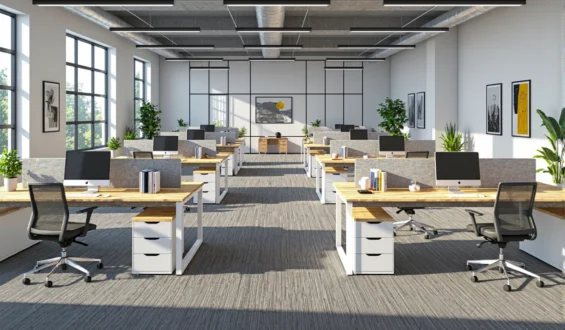 Poradnik: Jak dopasować ergonomiczne biurka do przestrzeni open space?