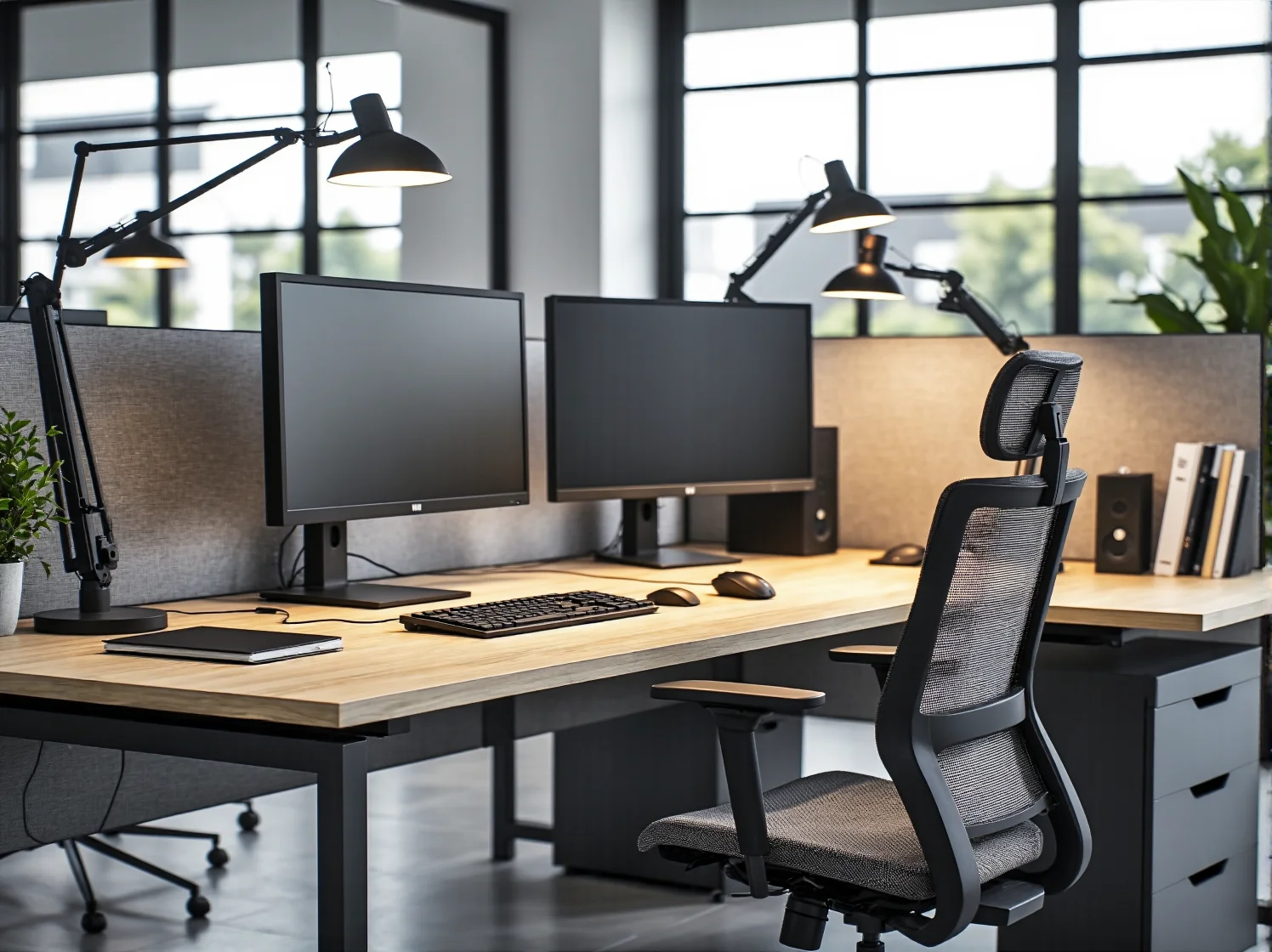 Ergonomiczne krzesło biurowe dopasowane do potrzeb nowoczesnego biura coworkingowego.