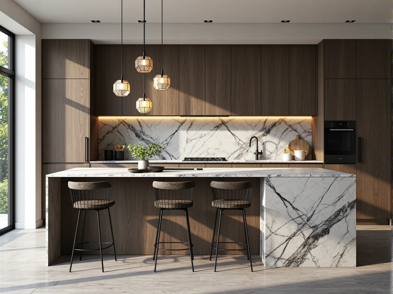 Nowoczesny salon odzwierciedlający funkcjonalne potrzeby i styl życia współczesnych użytkowników.