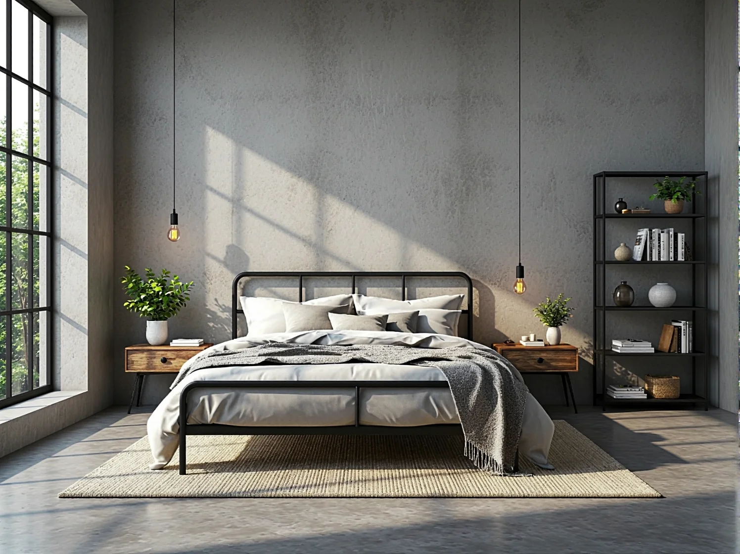 Jakie lampy wiszące najlepiej sprawdzą się w sypialniach w stylu industrialnym?