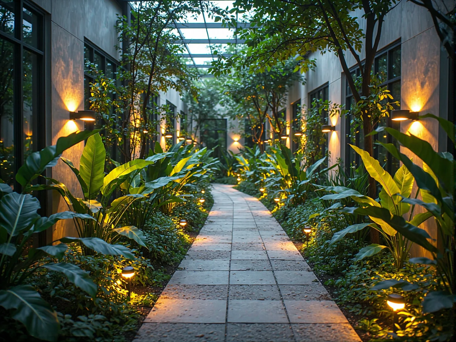 Jakie lampy ogrodowe najlepiej podkreślą piękno ścieżek w ogrodach w stylu tropikalnym?