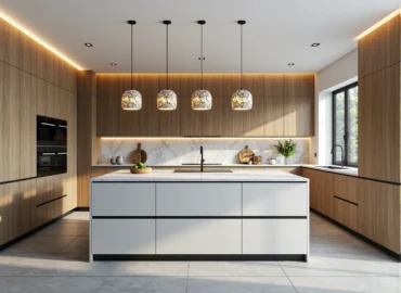 Jakie lampy wiszące najlepiej sprawdzą się w kuchniach z akcentami mosiądzu?