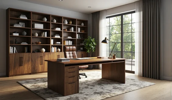 Poradnik: Jak urządzić biuro w domu z wykorzystaniem luksusowych mebli?