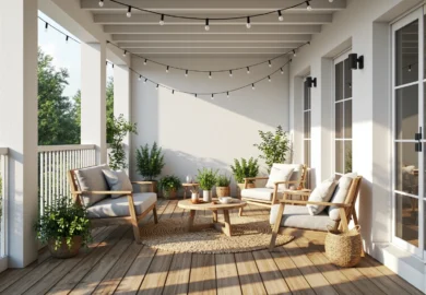 Poradnik: Jak urządzić balkon w bloku w stylu skandynawskim?