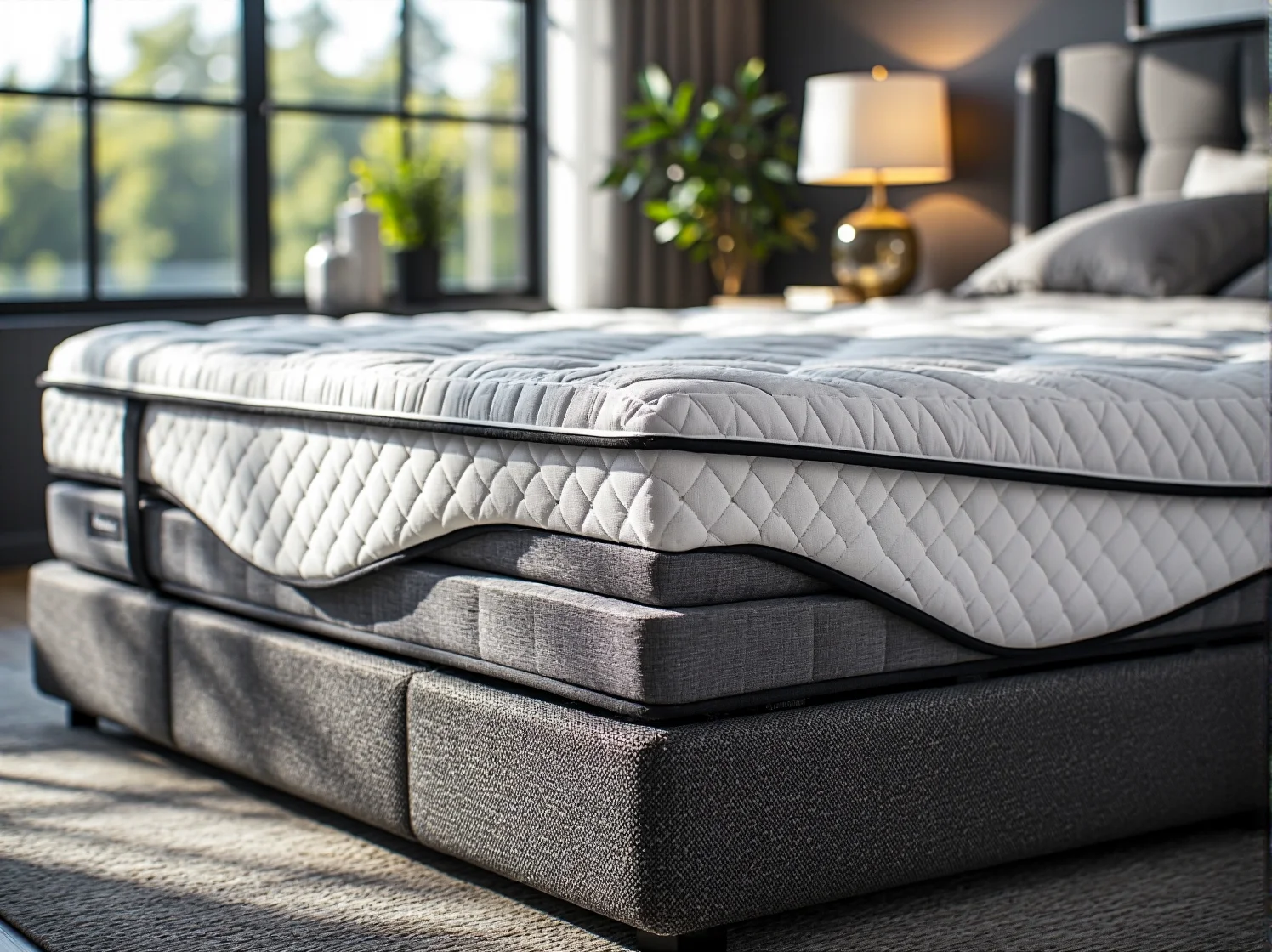 Nowoczesny materac z jonami srebra działający bakteriobójczo i zapobiegający alergiom.