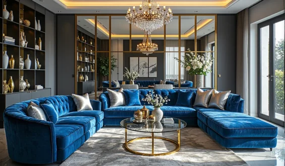 Jakie materiały najlepiej pasują do wnętrz glamour? Elegancja, blask i luksus w Twoim domu