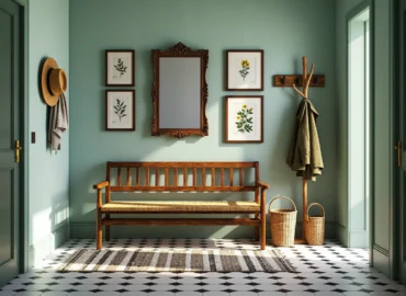 10 inspiracji na stworzenie prostych mebli do przedpokoju w stylu retro