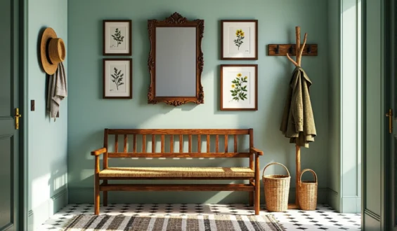 10 inspiracji na stworzenie prostych mebli do przedpokoju w stylu retro