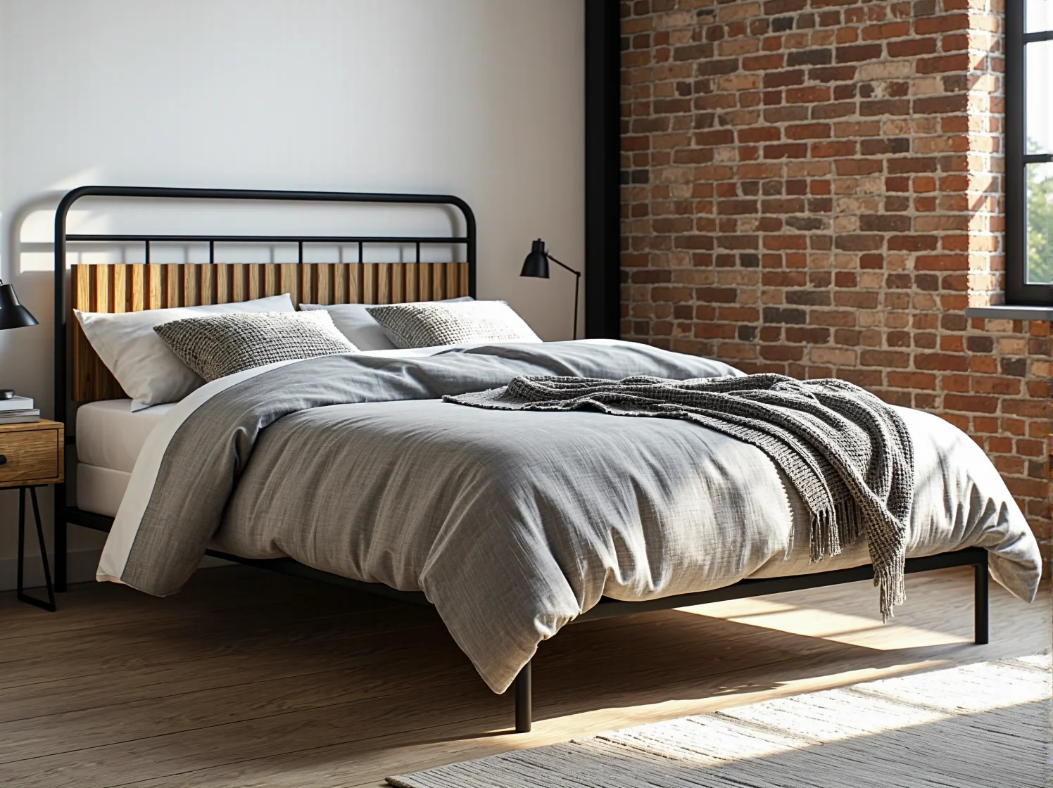 Meble wielofunkcyjne do małego loftu ułatwiające organizację przestrzeni w kawalerce.