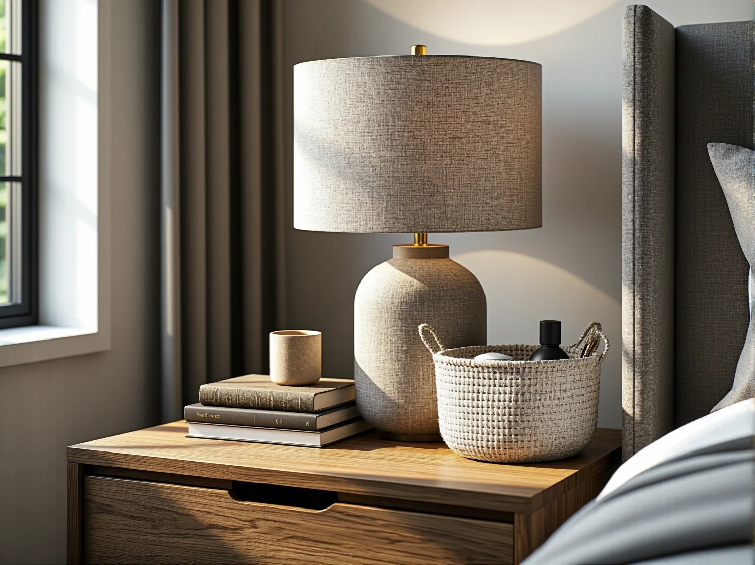 Meble sypialniane z lnu i bawełny w ekologicznej aranżacji sprzyjającej regeneracji