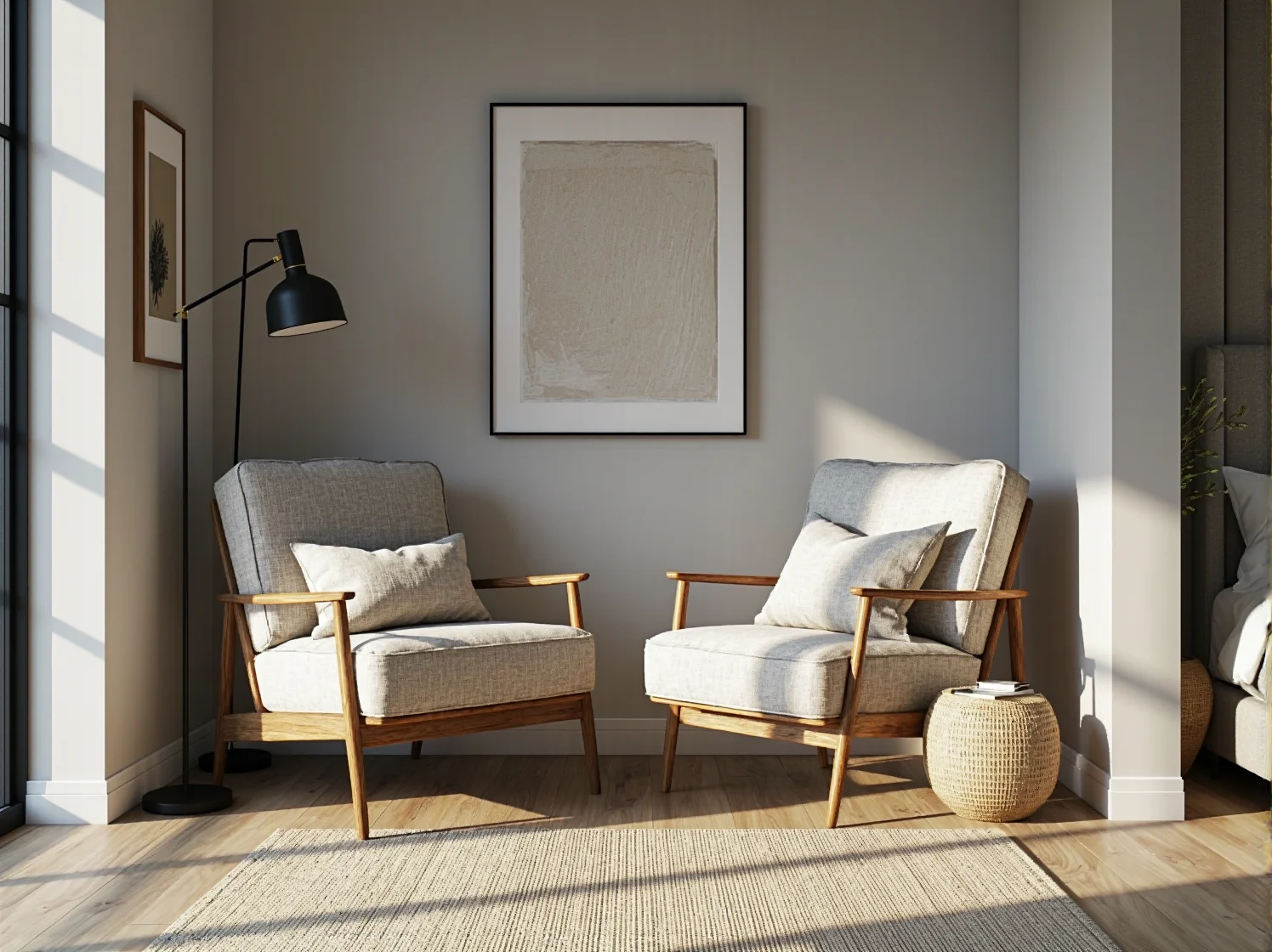 Aranżacja sypialni z wykorzystaniem naturalnych mebli z lnu i bawełny