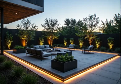 Poradnik: jakie oświetlenie LED wybrać do ogrodów w stylu modernistycznym?
