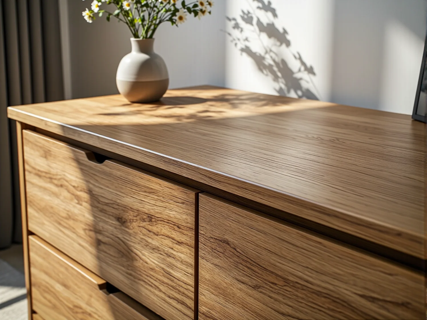 Pojemna komoda do małego mieszkania z organizerami w szufladach ułatwiająca porządkowanie rzeczy.