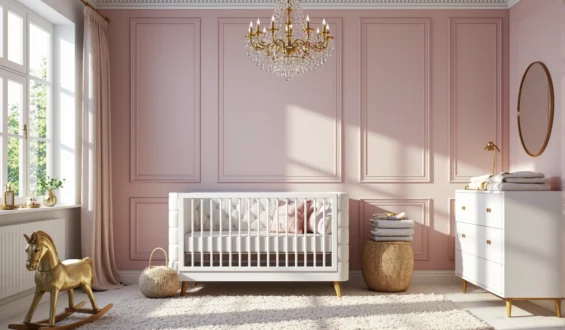 Poradnik: Jak urządzić pokój dla niemowlaka w stylu glamour?
