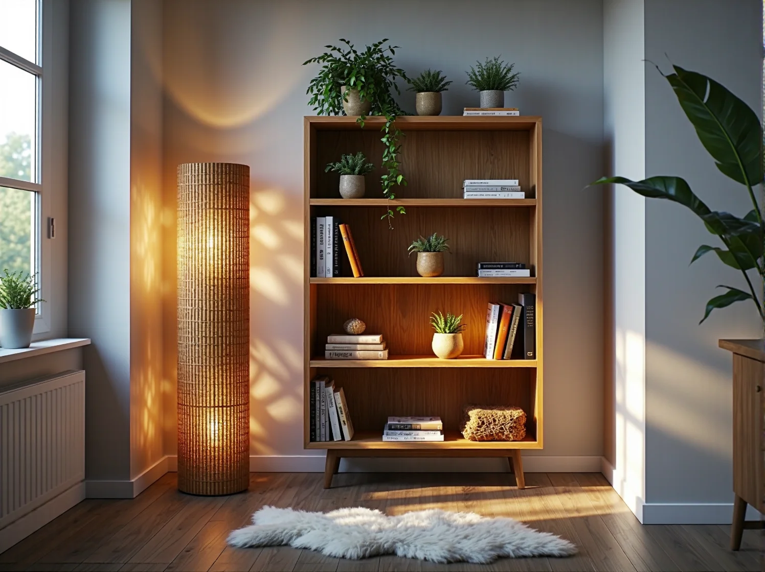 Drewniany stół z certyfikatem FSC jako element świadomego urządzania wnętrz.