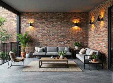 Jak urządzić taras w stylu industrialnym z eleganckimi lampami elewacyjnymi?